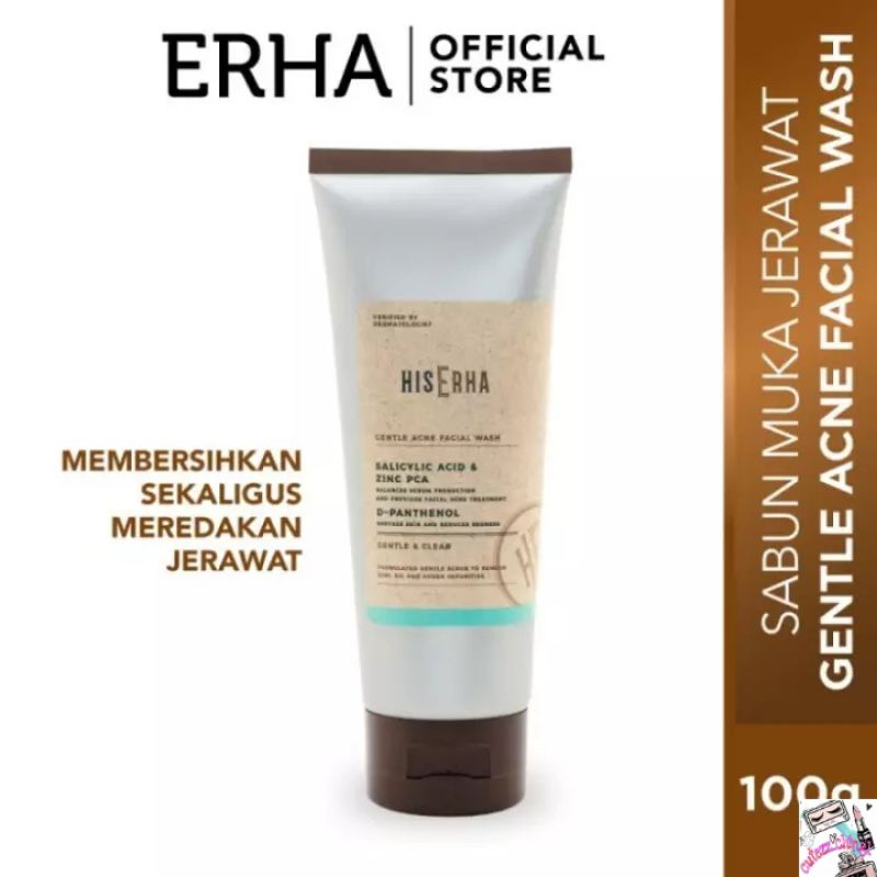 ☃Cutezz_Ching1☃HisErha Gentle Acne Facial Wash 100ml