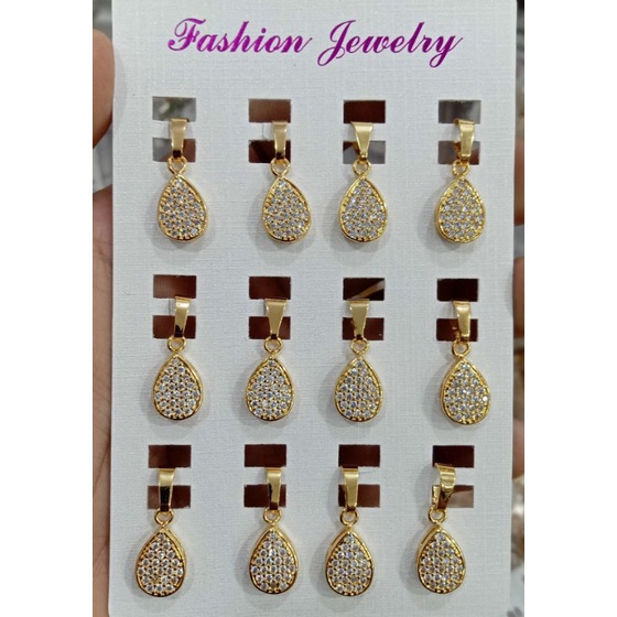 XC00.Liontin xuping wanita berlapis emas dengan mata zircon.