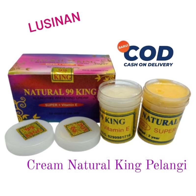 Paket Cream Natural King Pelangi [ Lusinan ]