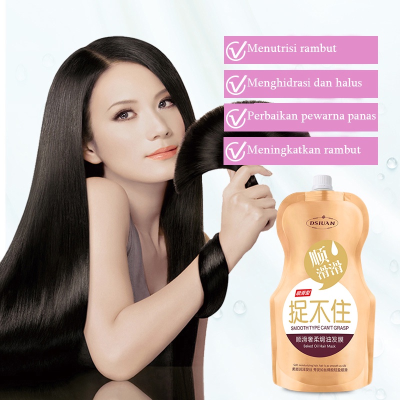 Masker rambut Masker rambut keratin Hair mask Hair mask keratin 250G Memperbaiki rambut rusak Mengurangi ujung bercabang Rambut rontok Mengembalikan rambut yang indah dan lembut