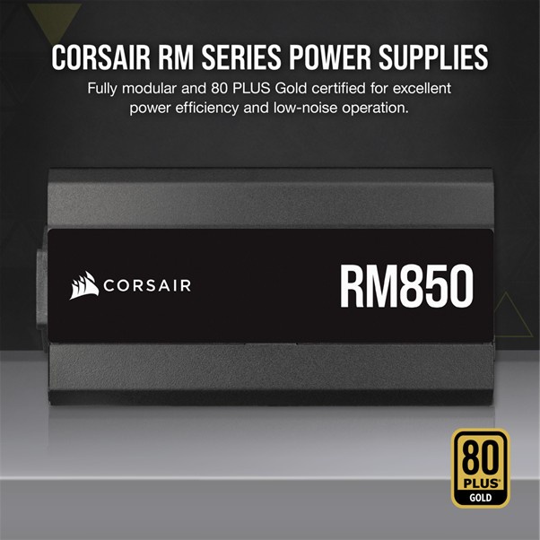 Corsair RM Series RM850 850W 80 PLUS Gold Modular 10 Years Warranty Garansi Resmi