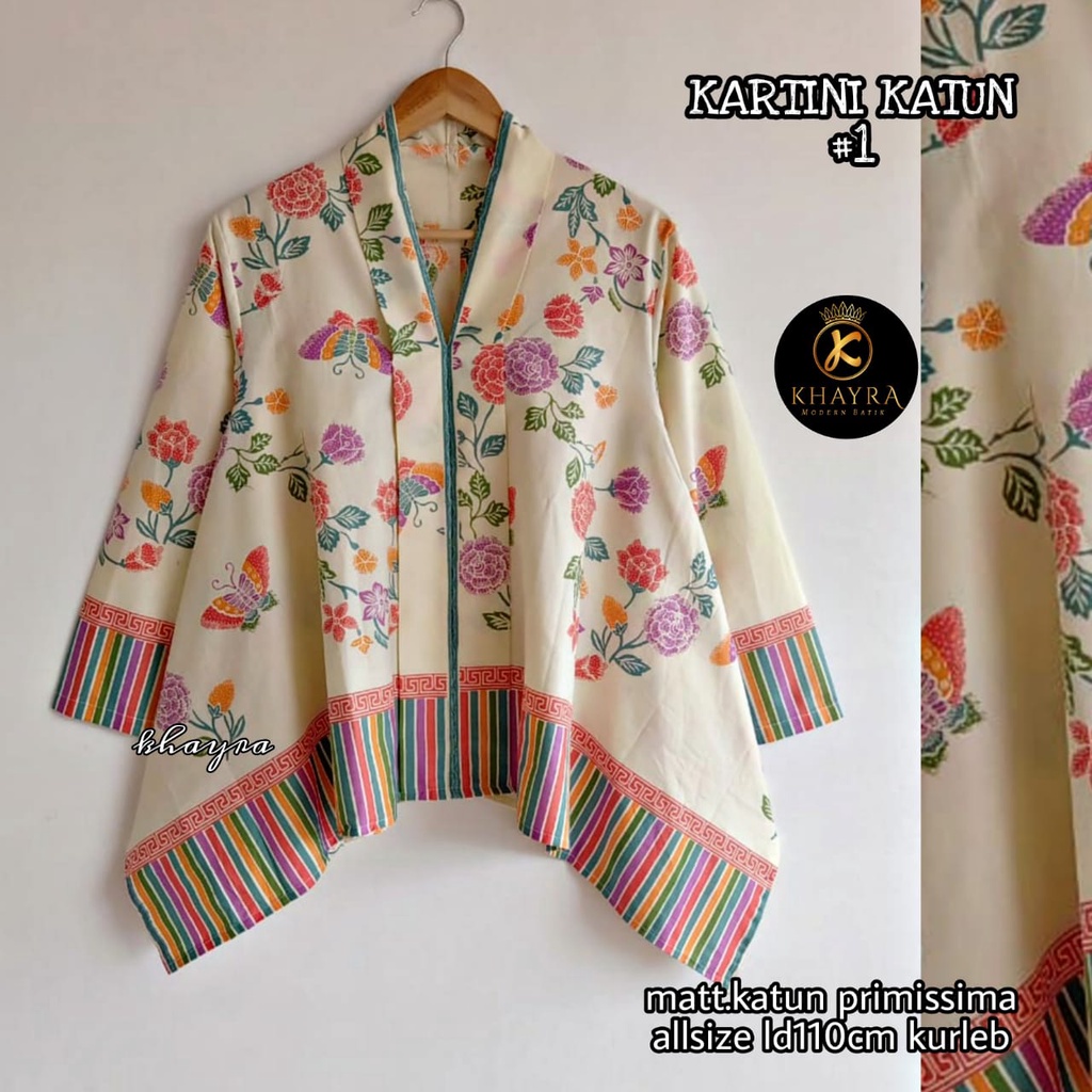 Blus Kartini katun batik solo atasan trendy