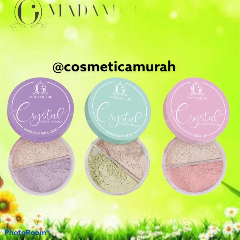 madame gie crystal loose powder / madame gie loose powder tutup terbaru