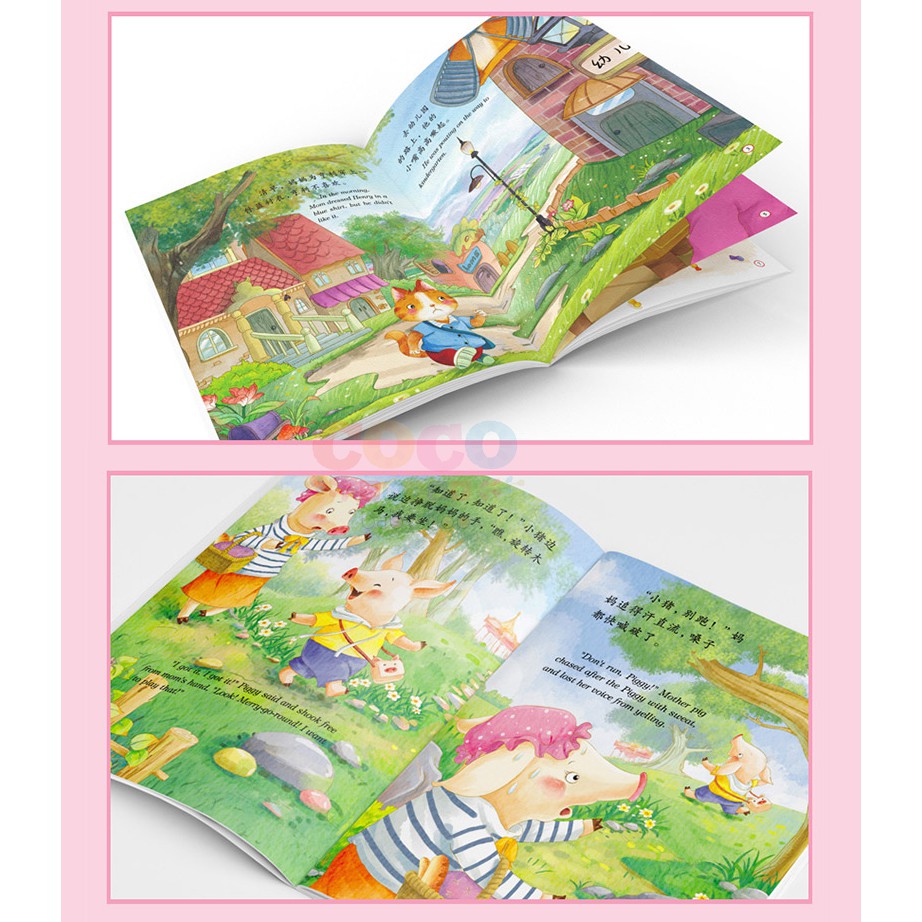 Buku Cerita Anak Story Book English Mandarin 1 Set 10 Buku Ready Stock