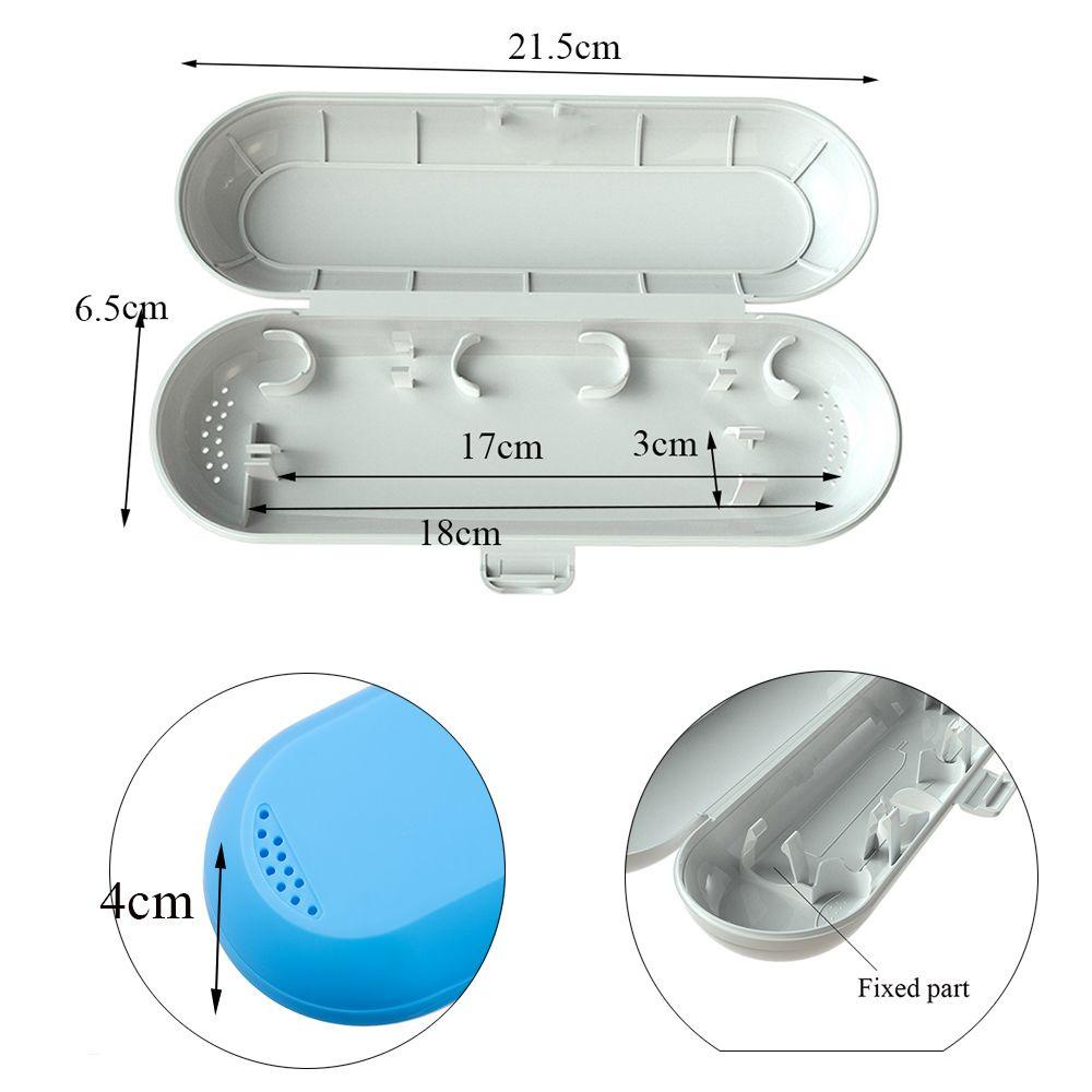 Kotak Pelindung Sikat Gigi Elektrik Portable Motif Bunga Untuk Travel / Hiking / Camping