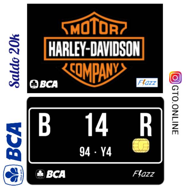 Kartu flazz BCA custom gambar/foto 1 sisi