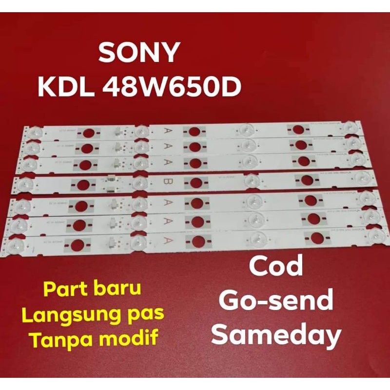 LAMPU LED BL BACKLIGHT TV SONY 48D650 KDL48W650D KDL-48W650D 48W650D