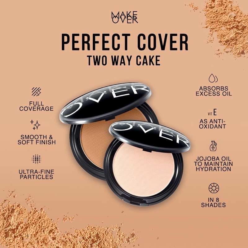 MAKE OVER Perfect Cover TWC Bedak Padat Makeup