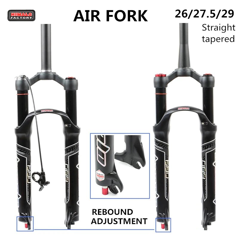 PRODUK IMPORT HIMALO bicycle fork Magnesium Alloy MTB Bicycle Fork Air 26/27.5/ 29er Mountain Bike