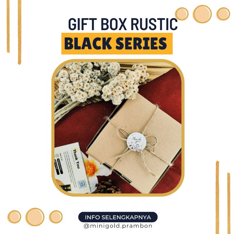 

GIFT BOX RUSTIC | SUDAH TERMASUK HARGA EMAS