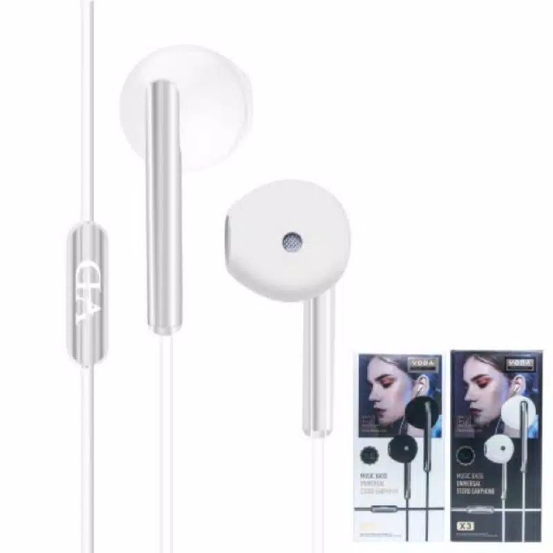 headset bass earphone headset super bass handfree  VODA X3
