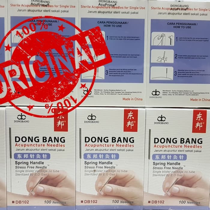 Jarum Akupuntur Murah DongBang 30x75 / 3 Cun Original 1 box isi 100 pc / Dong Bang