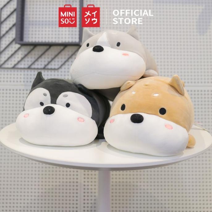 MINISO Lucu Shiba Inu BonekaShiba Inu Bantal Tidur Boneka Mainan Mewah