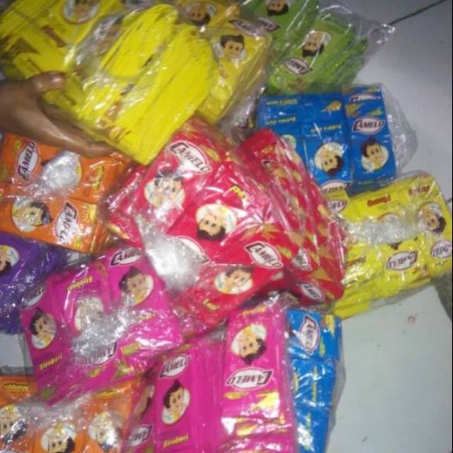 

Camelo bahan es bantal satuan renceng