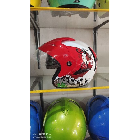 HELM BMC FUJI SHOUN THE SHEEP DOUBLE VISOR