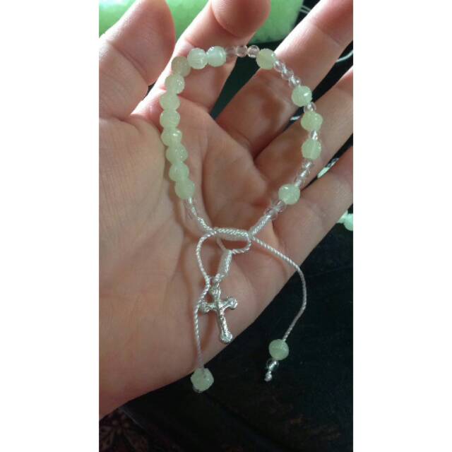 Gelang rosario fosfor tarik ulur