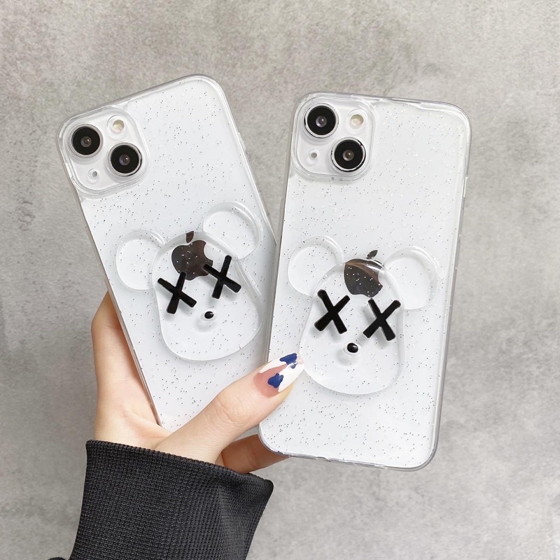 Kaws Glitter Case TPU Samsung A12 A11 A13 A23 A20 A53 A73 A23 A31 A30 A50 A71 A80 A52 A72 A32 4g 5g A50s A52s S22 S21 S20 S10 plus ultra