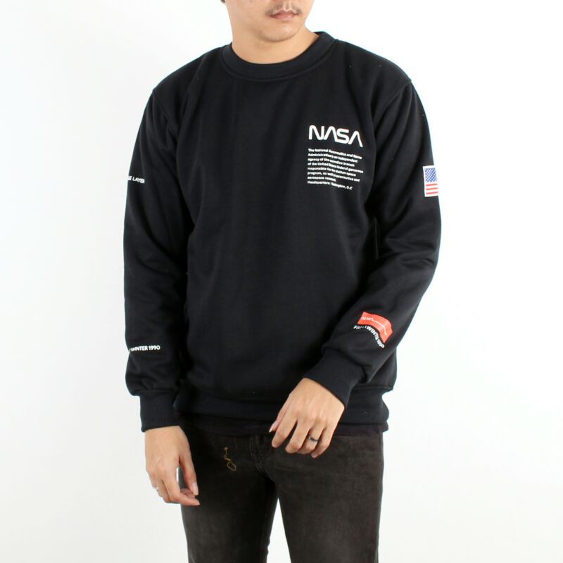 Crewneck Nasa Crewneck Pria Crewneck Unisex