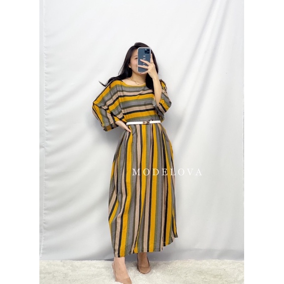 MDLV ~ 79002# Garvania Loose Dress Bigsize Oversize Dress Fashion import