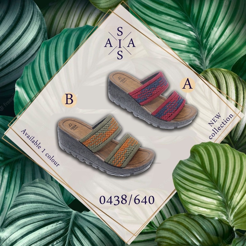 Promo Buy 1 Get 1 Sandal wedges sol 5 cm.NEW COLLECTION SENDAL WANITA IMPORT SENDAL TURKI ORIGINAL S