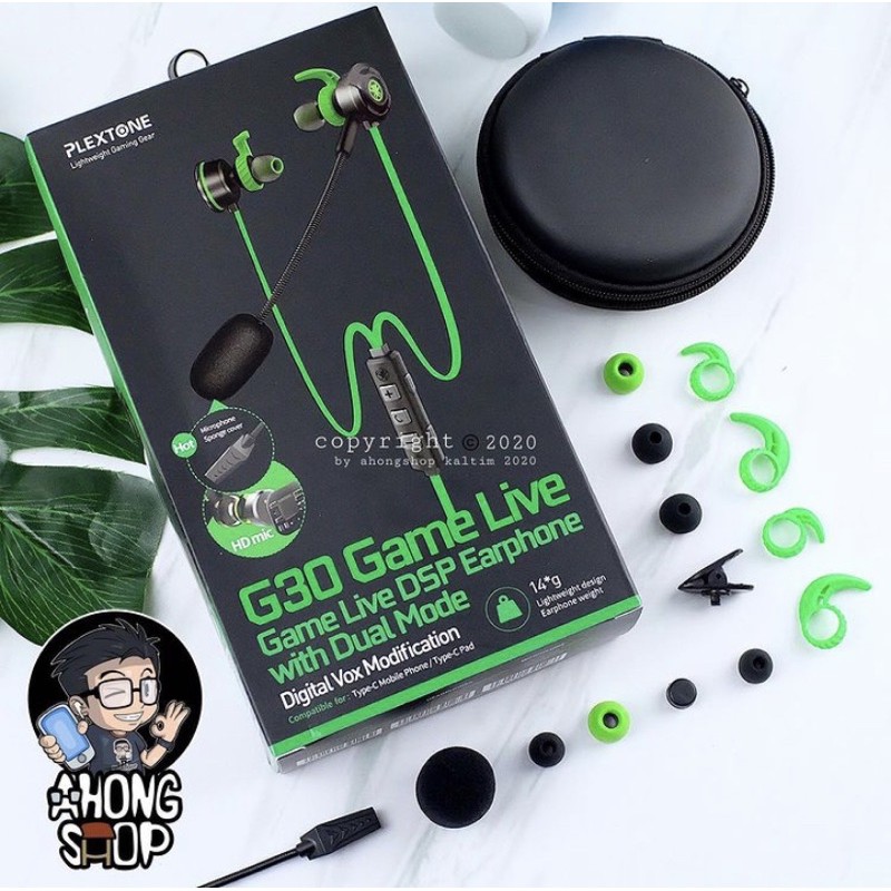 PLEXTONE G30 DUAL MICROPHONE EARPHONE