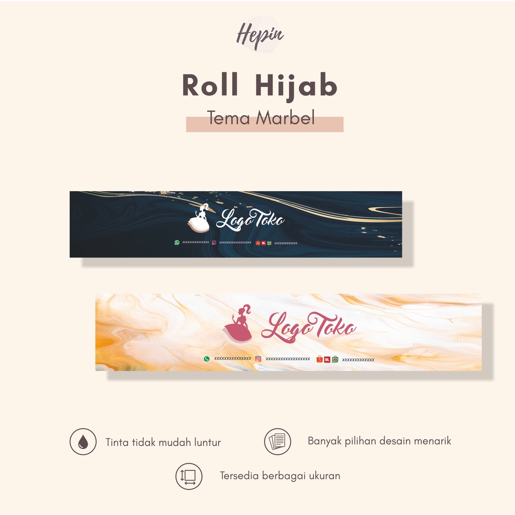 

roll hijab tema MARBEL/murah/kualitas bagus