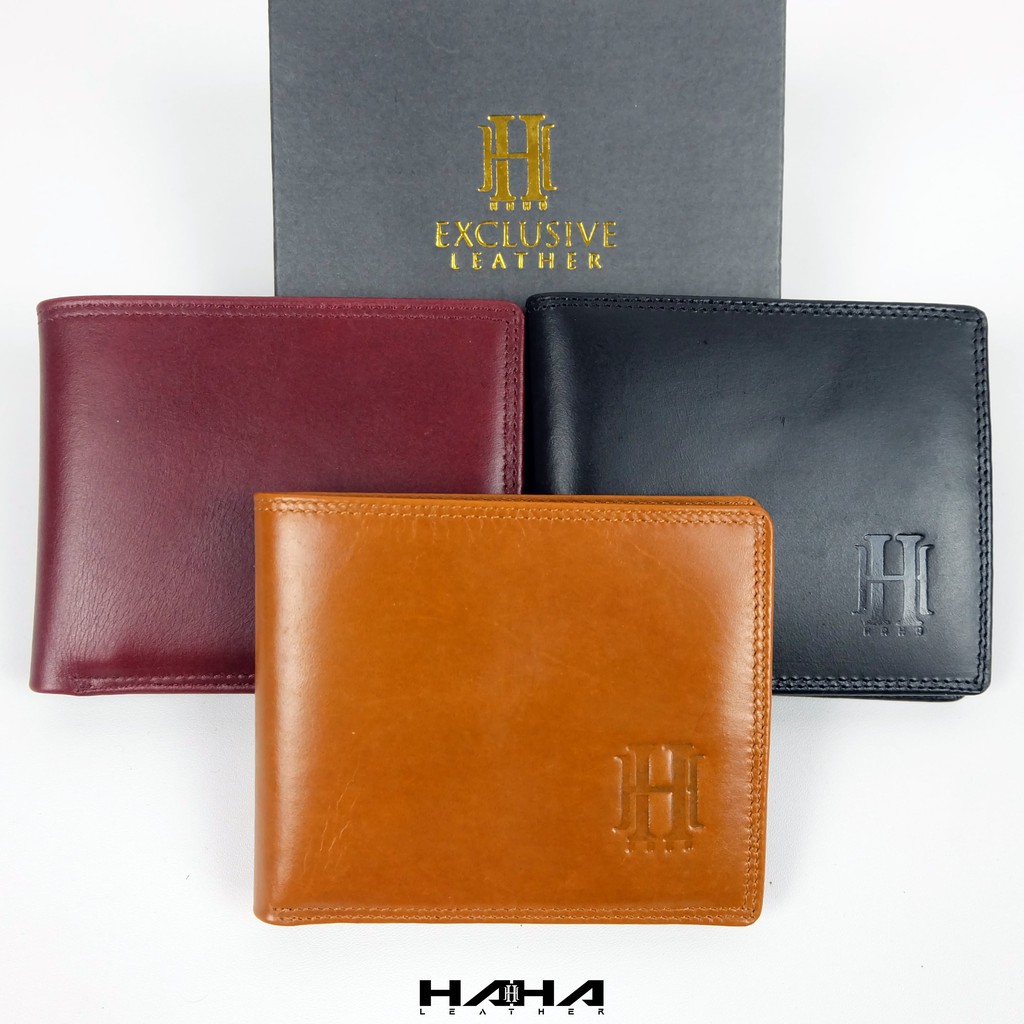 ZETA Dompet Kulit sapi Full Tanpa furing Dompet Pria Full Kulit Cowok - Originale Leather Wallet