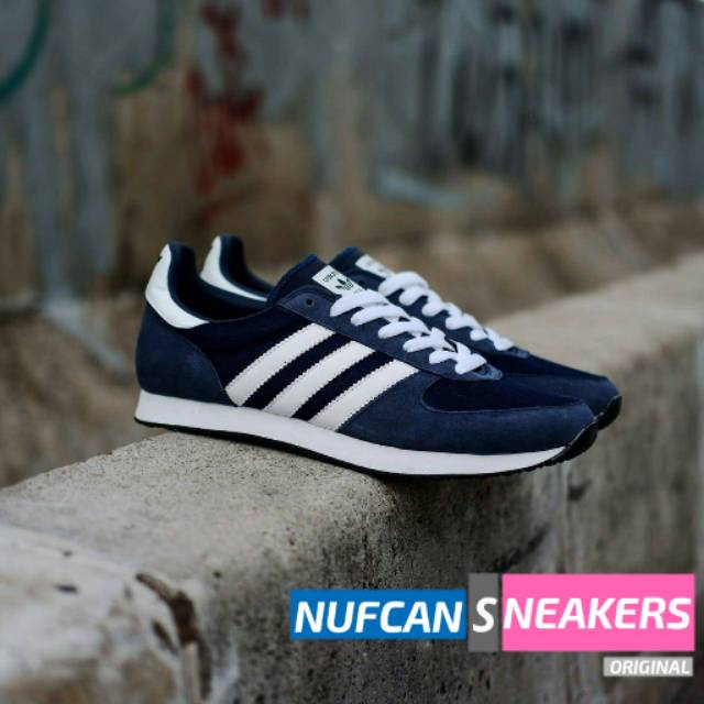 SEPATU COWOK ADIDAS ORIGINAL 100% ZX RACER NAVY LIST WHITE ORI BNWB