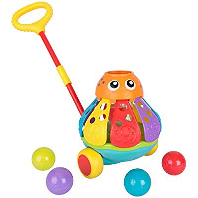 Playgro Push Along Ball Popping Octopus 1-3y