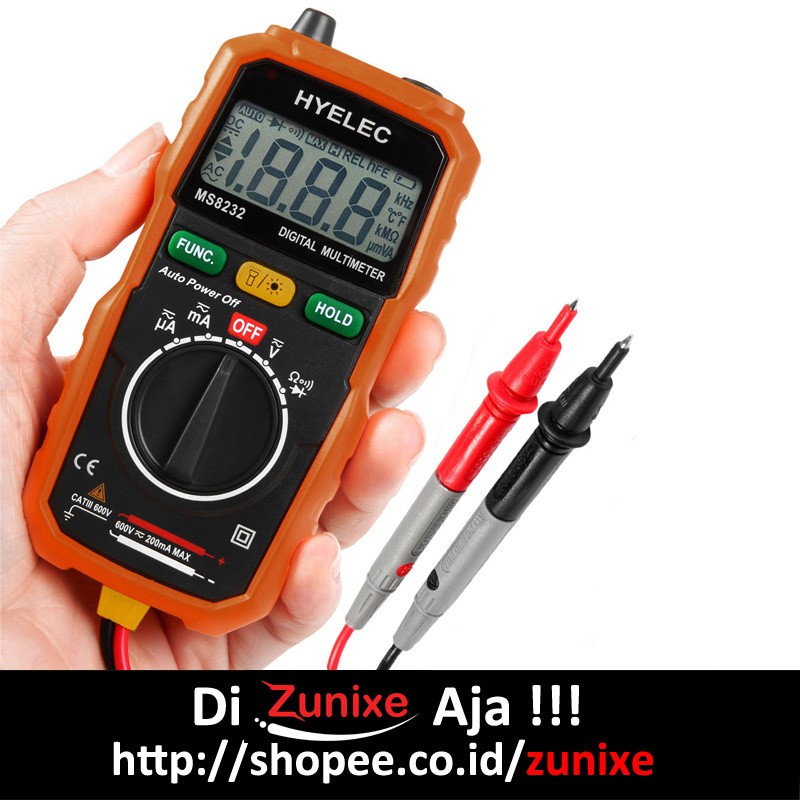 MINI DIGITAL MULTIMETER DC AC VOLTAGE CURRENT TESTER MS8232