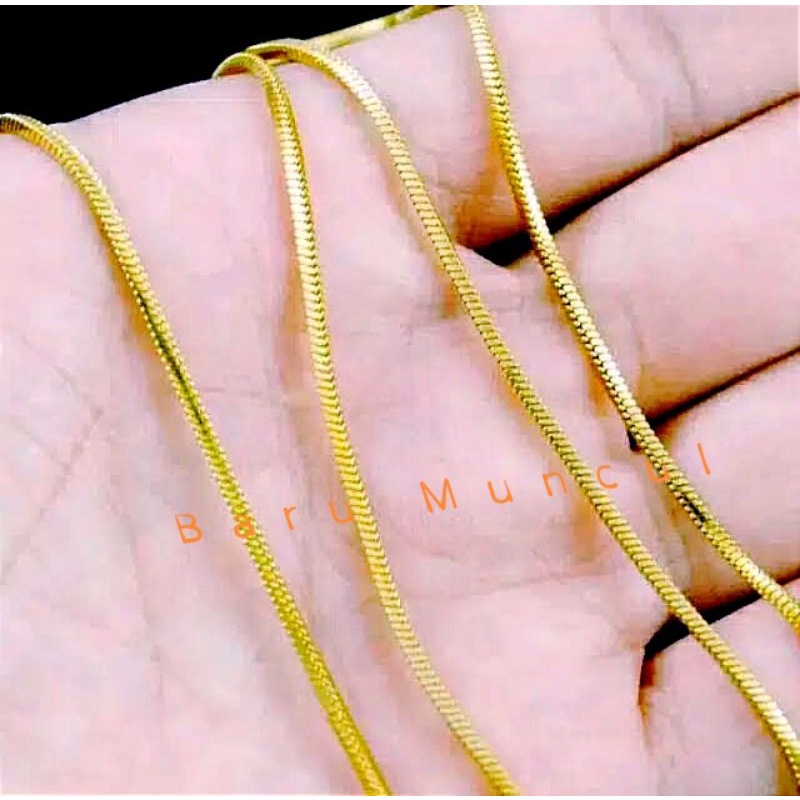 kalung titanium, kalung gold, kalung asli kuningan