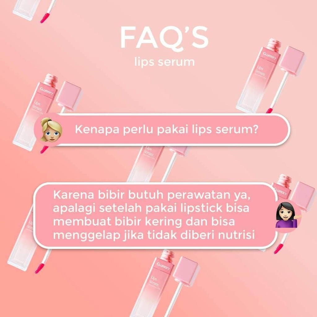 Glumory Lips Serum Original BPOM Lips Serum Pelemebab Bibir Pencerah Pemerah Bibir Penghilang Bibir Hitam Glumory Lips Serum Lipstick Tahan Lama Pencerah Pelembab Bibir Menutrisi Bibir Penghalus Bibir