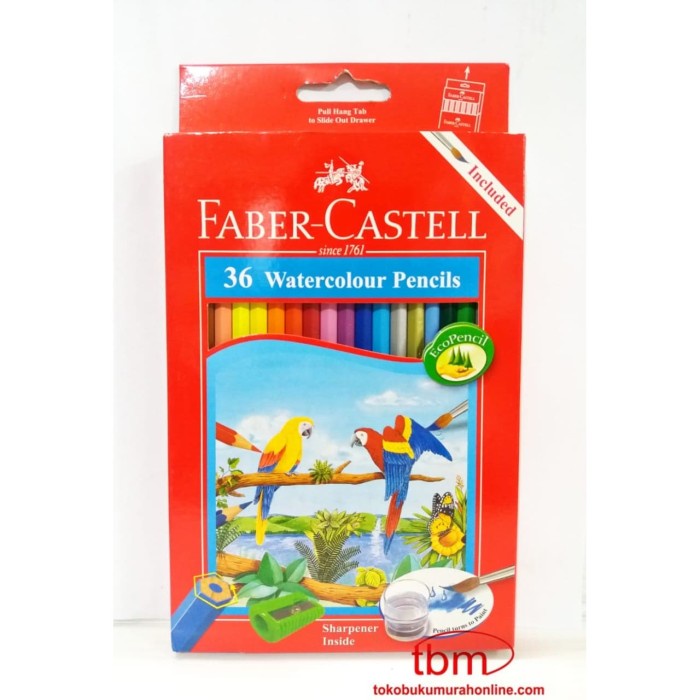 

FABER CASTELL 36 WATERCOLOUR PENCILS / PENSIL WARNA FABER CASTELL