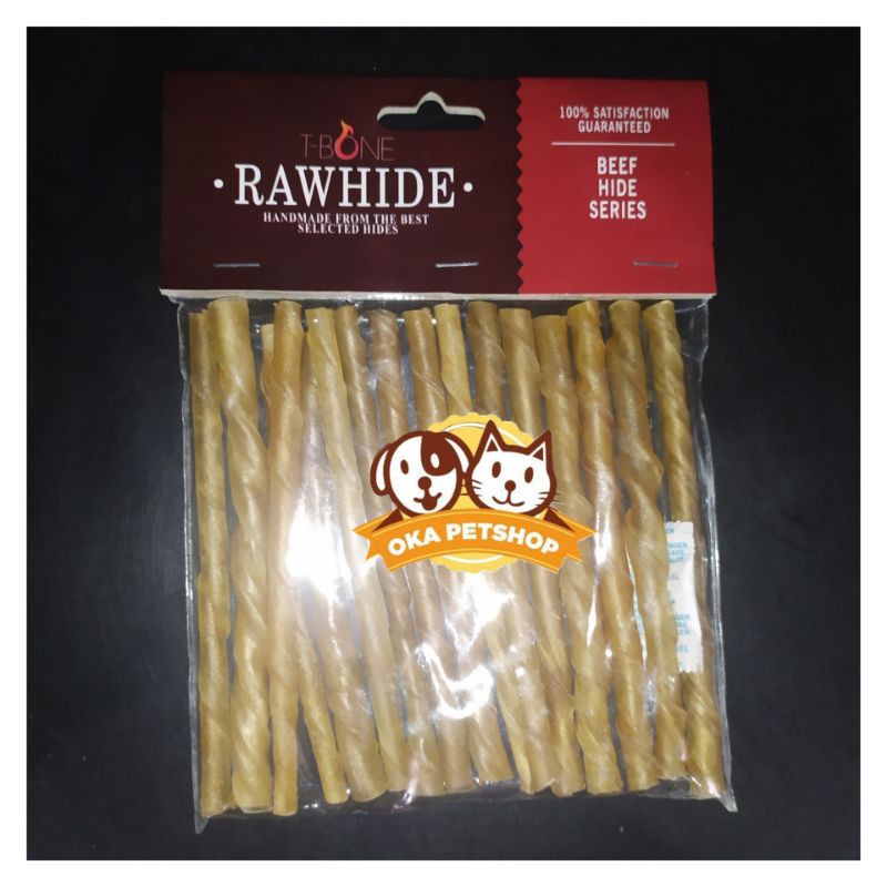 Snack Anjing Tulang - Tulangan Stick Rasa Beef 1pcs isi 16 /Bona Tulang/Tulang Tulangan untuk Anjing