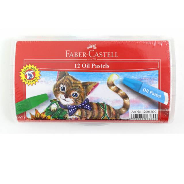 

FABER-CASTELL Hexagonal Oil Pastell 12 Eco 120063OC Krayon Mewarnai