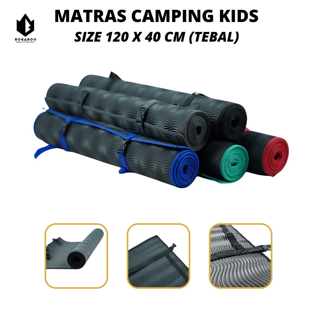 Matras Camping Anak Kids Size 120 x 40 cm Anti Slip - Matras spons - Matras Outdoor Kids - Matras Karet - MATRAS GUNUNG - MATRAS OUTDOOR