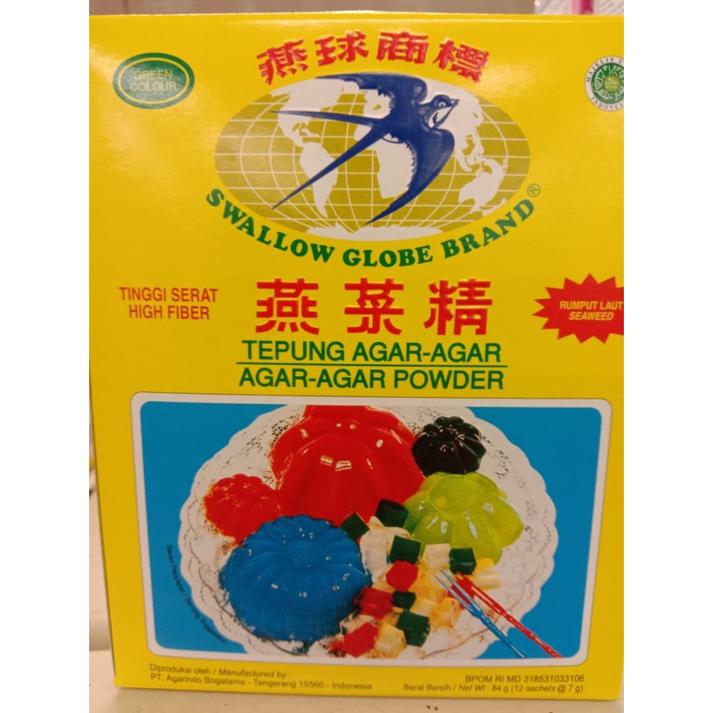 

Swallow Agar-Agar Powder 7 gr(Hijau)