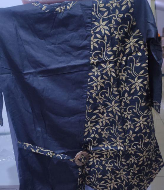 Maura Couple - Sania Ruffle Batik Couple Ori Ndoro Jowi Garansi Termurah Shopee - Batik Modern