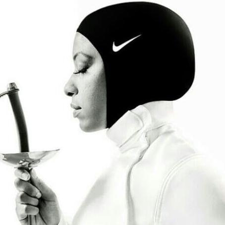 HIJAB NIKE/KERUDUNG/CIPUT ORIGINAL/JILBAB NIKE 2.0 ORI MADE IN VIETNAM - HITAM