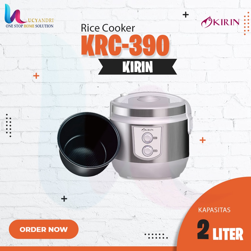 KIRIN RICE COOKER 2.0 LITER KRC-390 CERAMIC ORIGINAL - Spesial Edition