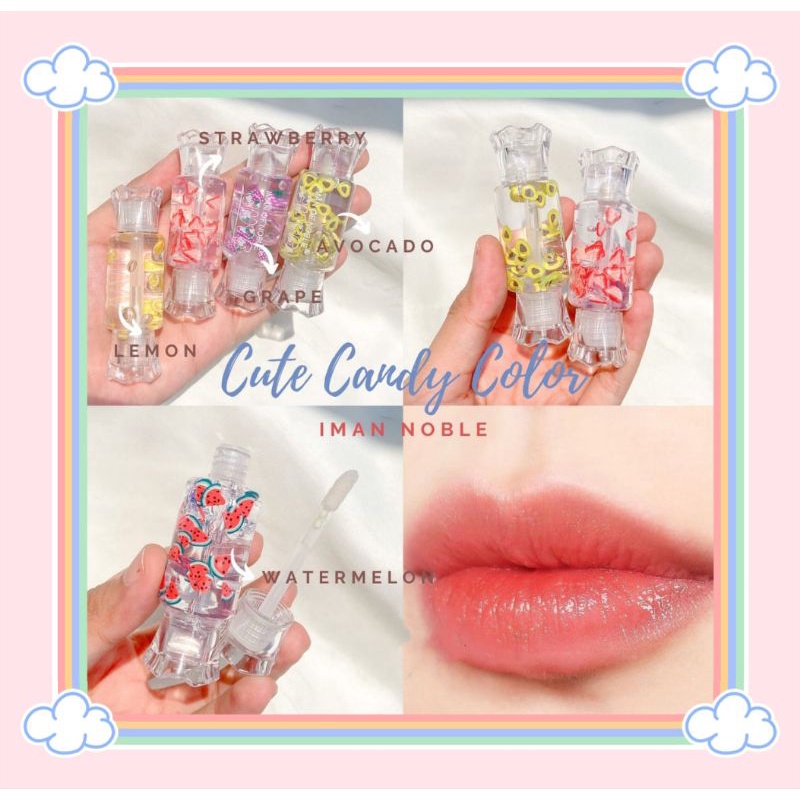 PROMO ECER!!!LIP OIL CANDY GLOSSY FRUIT IMAN OF NOBLE 936-D