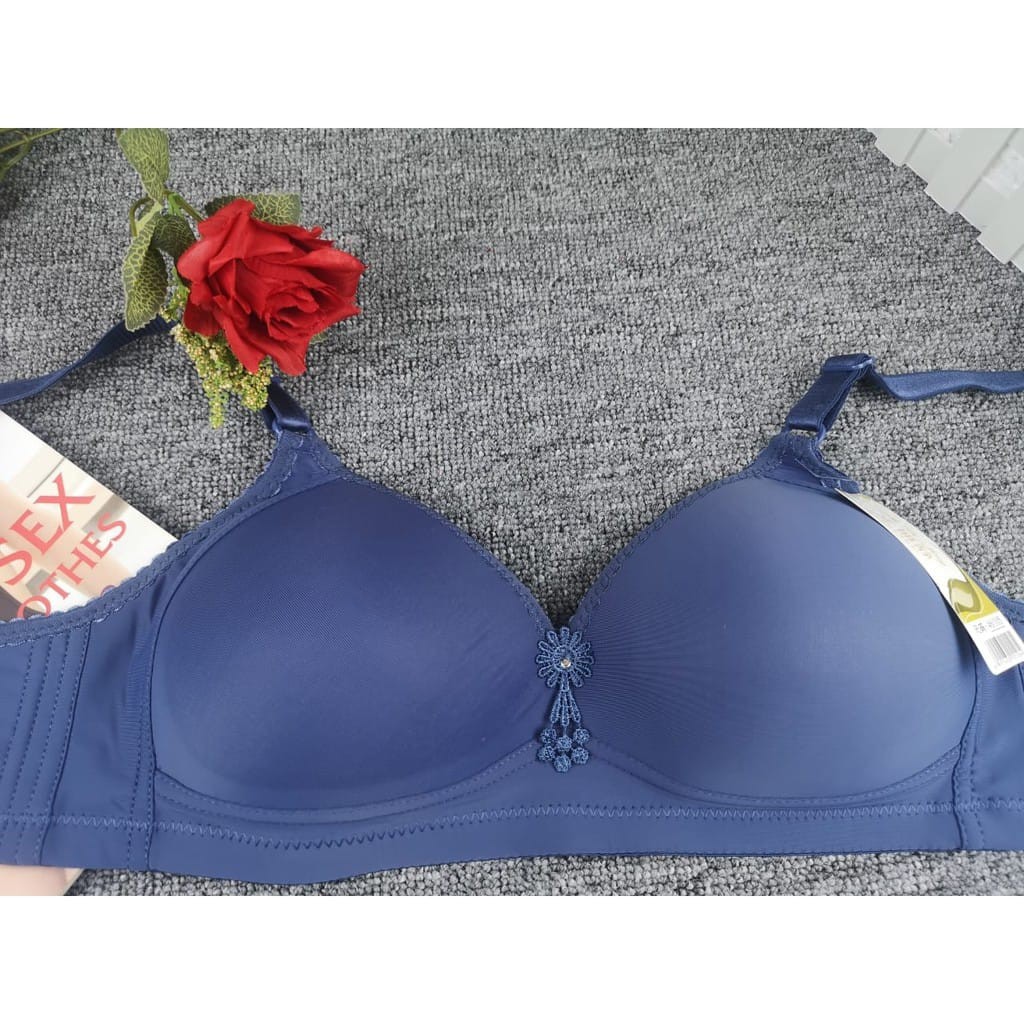 Bra / BH Wanita - Import Seri 3411, Busa Tipis, Tanpa Kawat