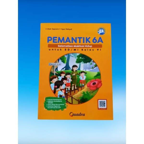 ORI satu paket buku teks pemantik untuk SD/mi kelas 6 semester 1 penerbit Quadra