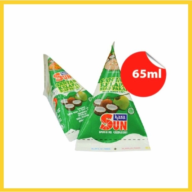 SUN KARA Santan Cair 65ml Siap Pakai ( Satuan )