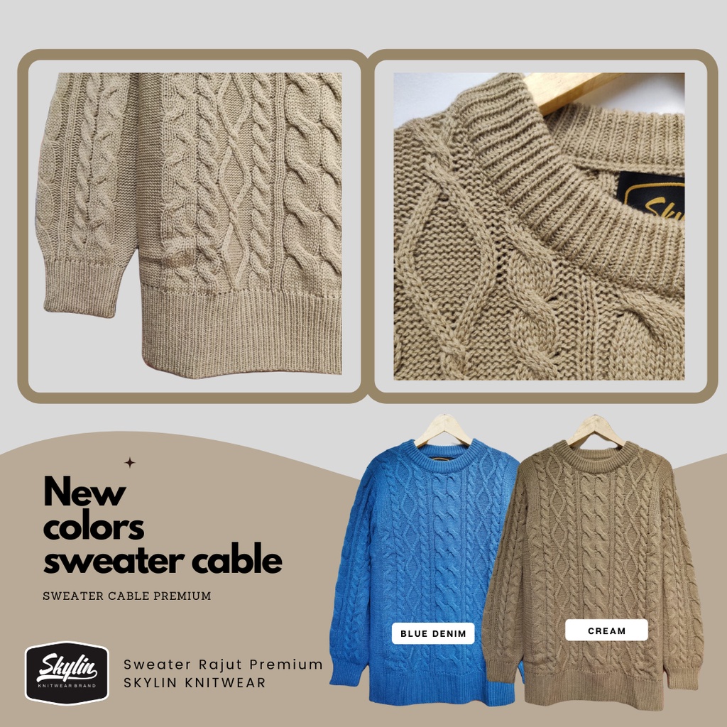 Sweater Rajut Cable Tebal - Outer winter