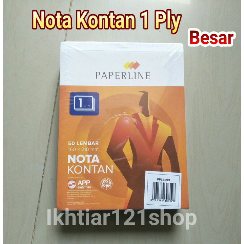 

Buku Nota Kontan Besar 1 Rangkap/1Ply Paperline