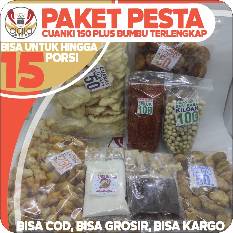 

PAKET MIX SIAP PESTA CUANKI lengkap dengan bumbu hingga untuk 15 porsi by GAIA (bisa GROSIR bisa COD bisa KARGO)