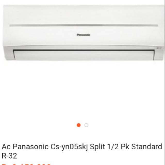 Ac panasonic 1/2 pk split(cs-yn05skj)+remote
