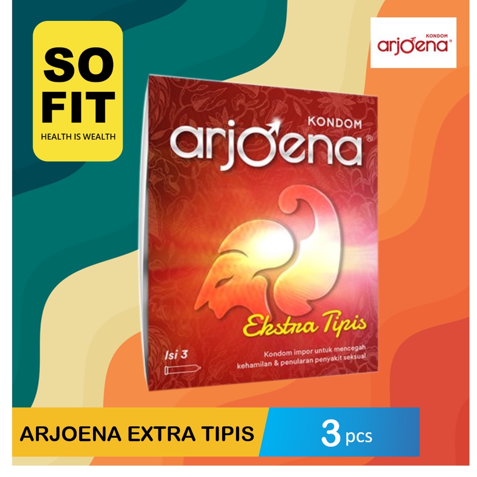 Kondom Arjoena Extra Tipis isi 3 Pcs