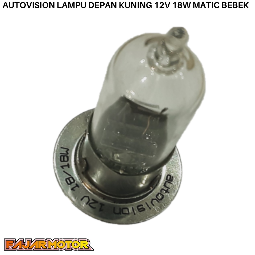 BOHLAM LAMPU DEPAN MOTOR HALOGEN 18W 12V M5 AUTOVISION